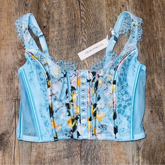 New Victoria's Secret Unlined Lace - Up Corset Top Dream Angels Size Small DD - Picture 8 of 14